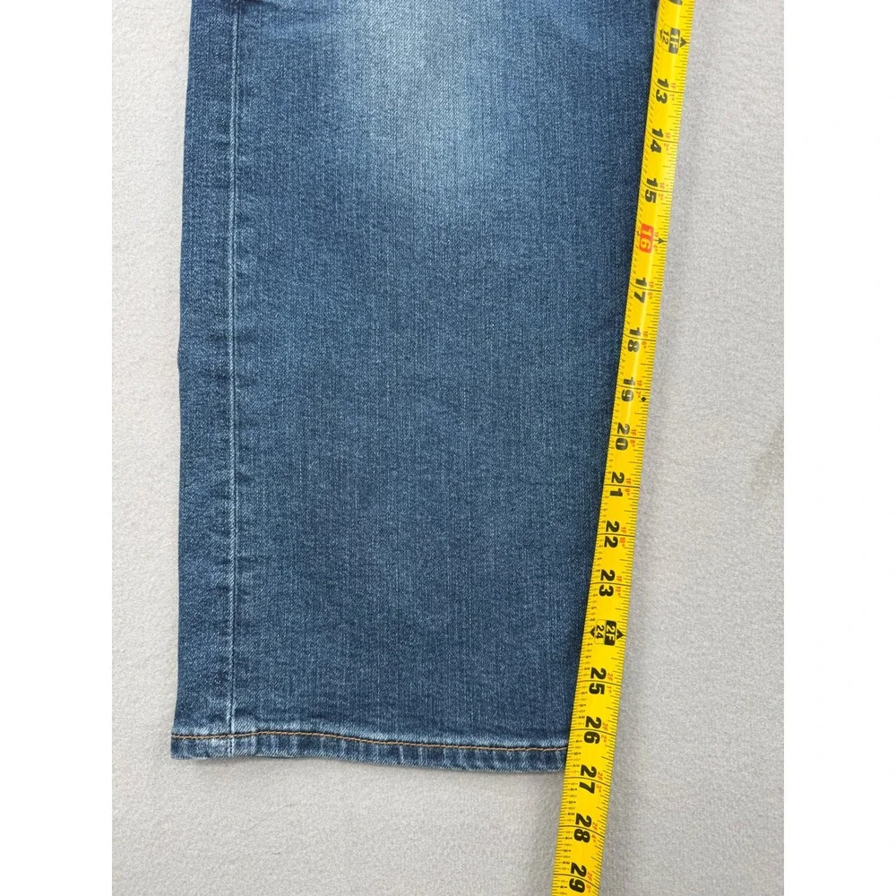Levis Ribcage Straight Ankle Jeans Womens 30 (30x27) Retro Blue Denim High Rise